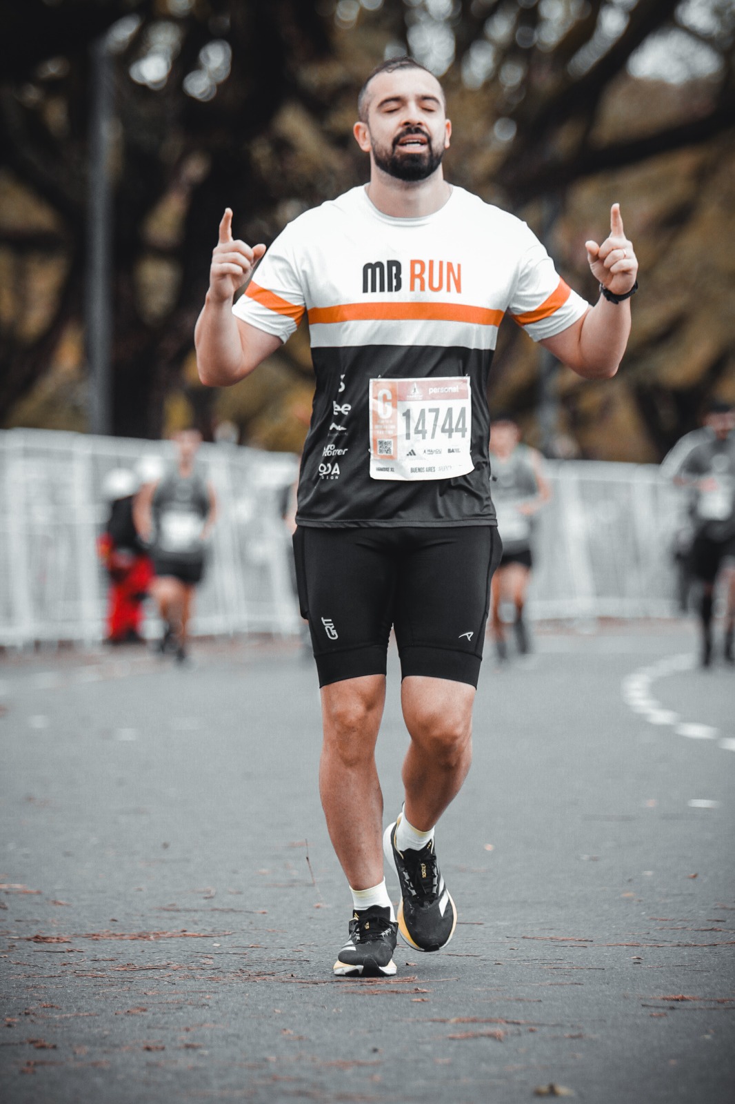 Diogo correndo maratona